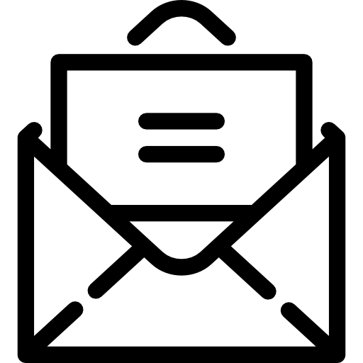 presentatiekaart in open envelop Special Lineal icoon