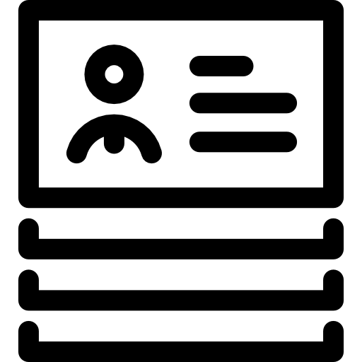 stapel von id-karten Special Lineal icon