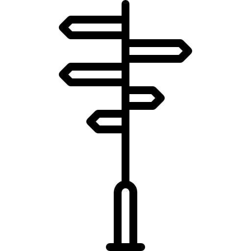 znaki kierunku Special Lineal ikona