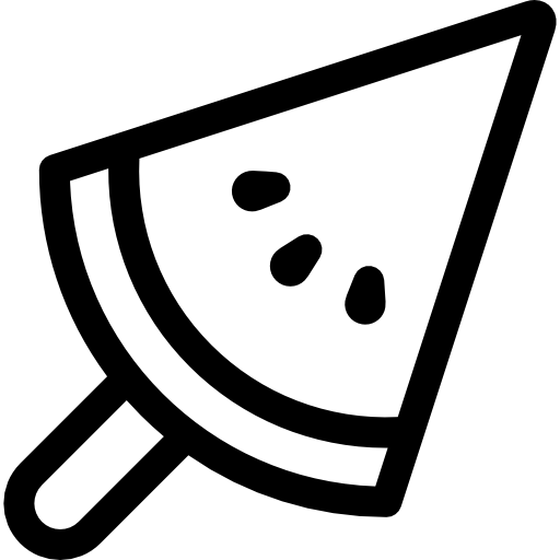 Inclinated Watermelon Ice Cream  Special Lineal icon