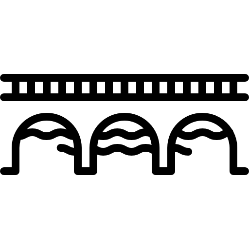 puente y río Special Lineal icono