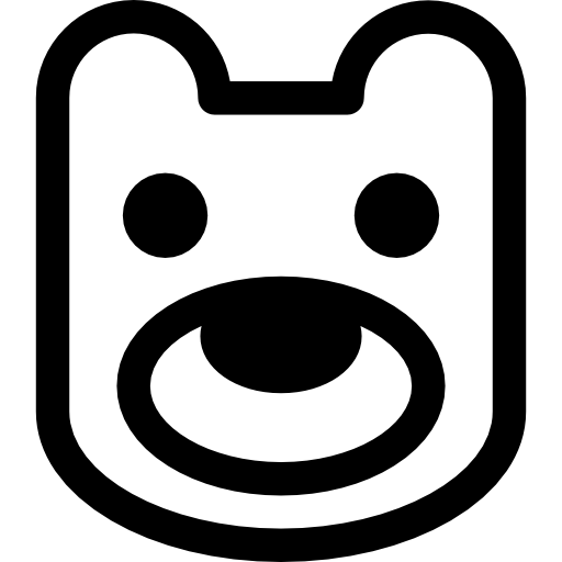 głowa niedźwiedzia  ikona