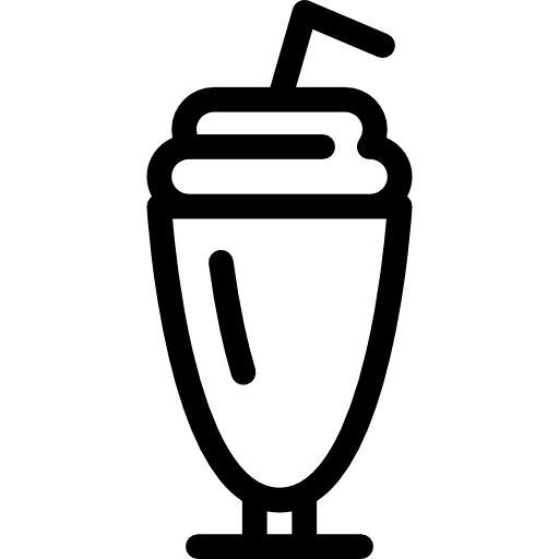 Молочный коктейль с соломой Special Lineal иконка