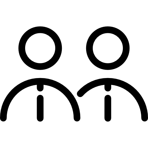 두 개의 연락처 Special Lineal icon