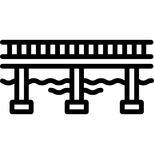 물 위에 다리 Special Lineal icon