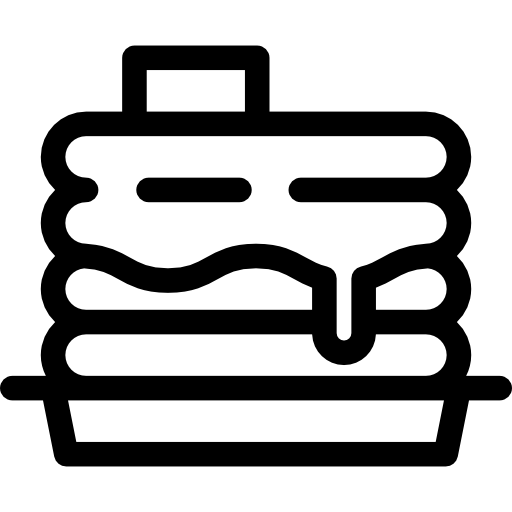 パンケーキ シロップ添え Special Lineal icon