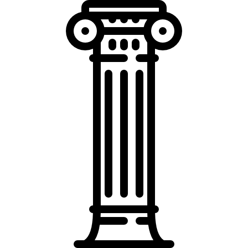 colonna ionica greca Special Lineal icona