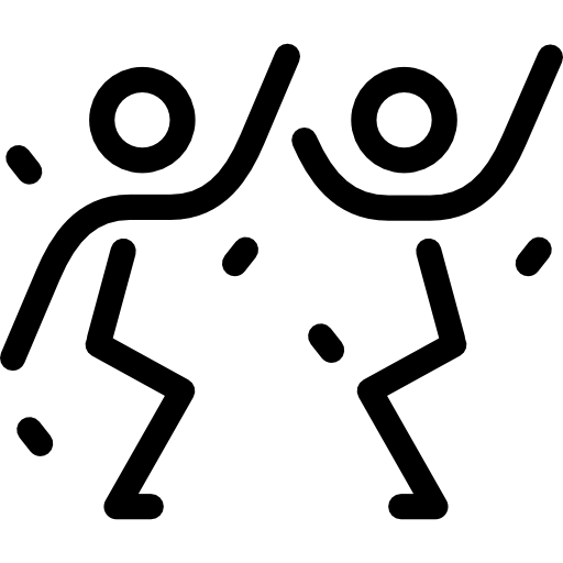 tańczący mężczyźni Special Lineal ikona