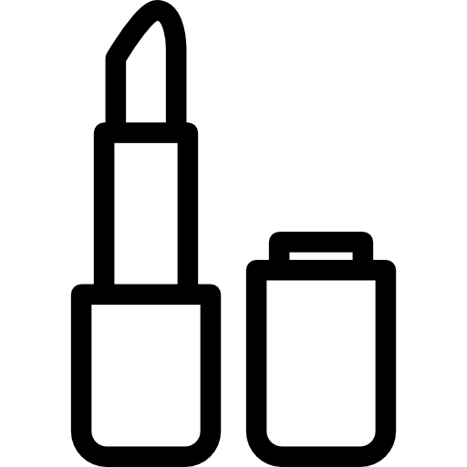 Lipstick with Cover Basic Straight Lineal icon