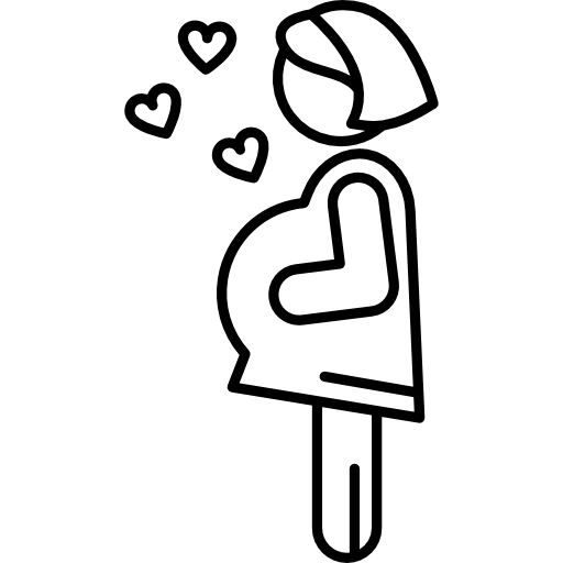 gravidez com corações Others Ultrathin Ícone