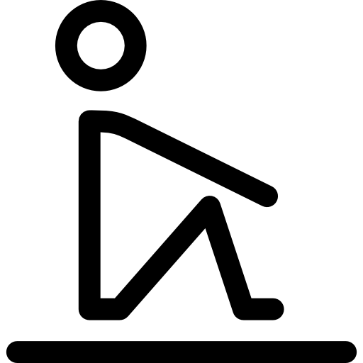 Man Sitting On the Floor Special Lineal icon
