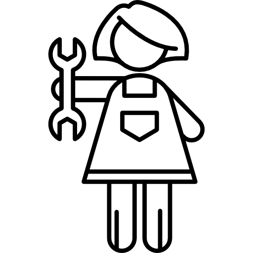 Woman Repairing Others Ultrathin icon