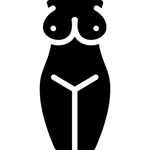 cuerpo de mujer  icono