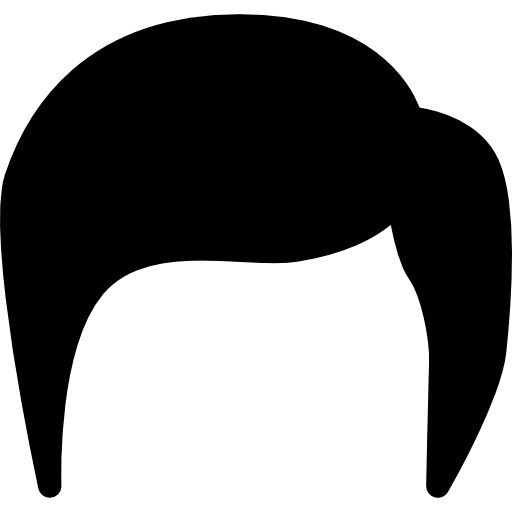 cabello hombre  icono
