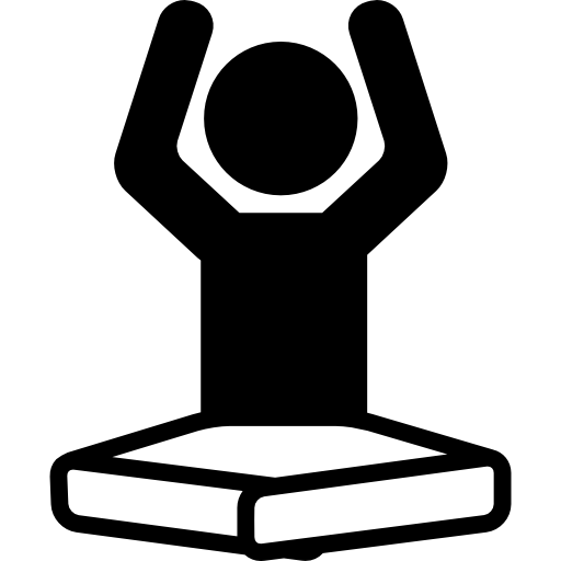 Boy on Lotus Position Flexing Arms  icon
