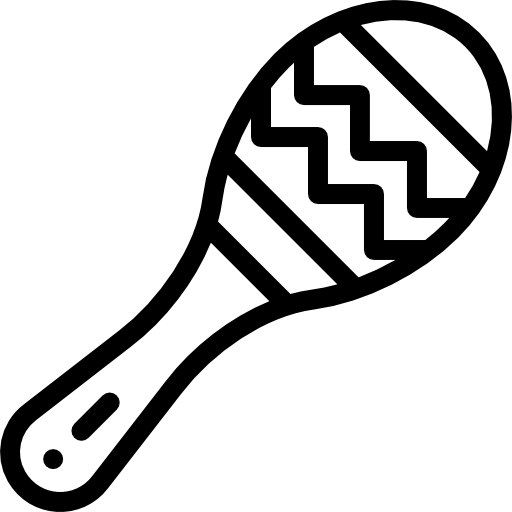 marakasy Detailed Rounded Lineal ikona