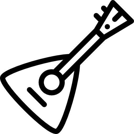 Balalaika Detailed Rounded Lineal icon