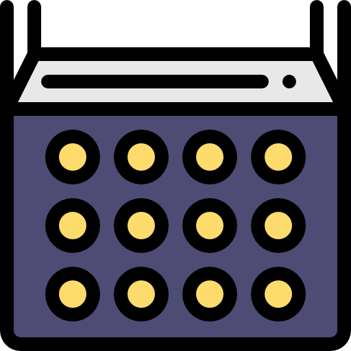 projecteur Detailed Rounded Lineal color Icône