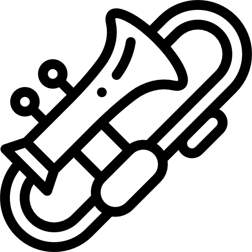 トロンボーン Detailed Rounded Lineal icon