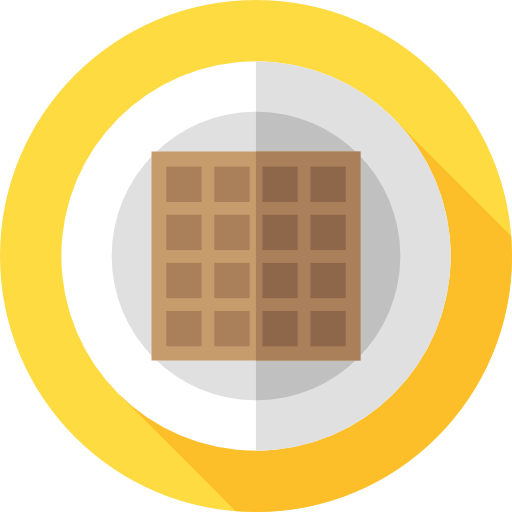 waffel Flat Circular Flat icon