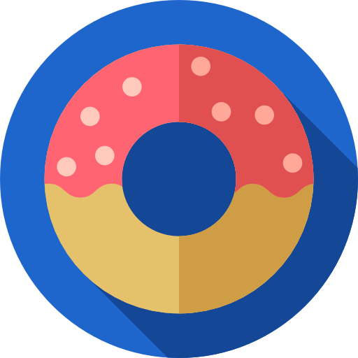 Donut Flat Circular Flat icon