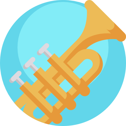trompete Detailed Flat Circular Flat Ícone