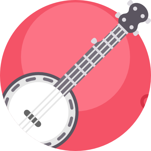 banjo Detailed Flat Circular Flat icoon
