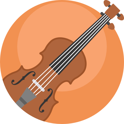 violoncello Detailed Flat Circular Flat icon