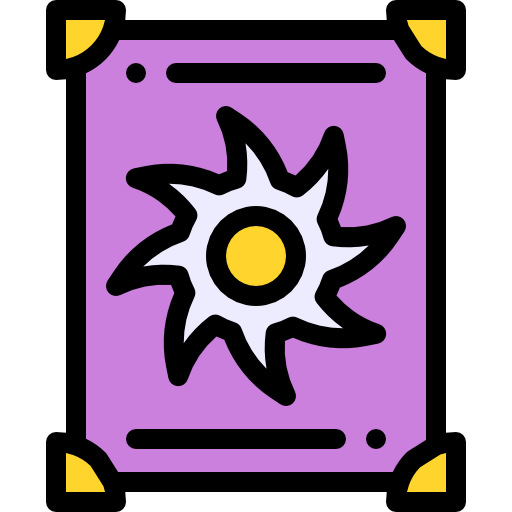 Tarot Detailed Rounded Lineal color icon