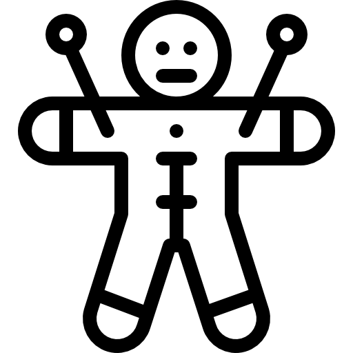부두 인형 Detailed Rounded Lineal icon