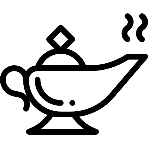 매직 램프 Detailed Rounded Lineal icon