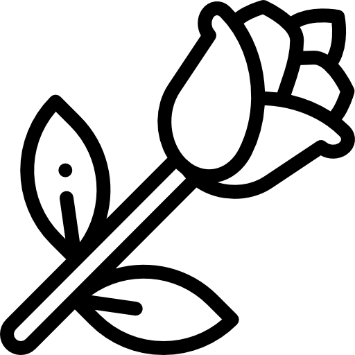 薔薇 Detailed Rounded Lineal icon
