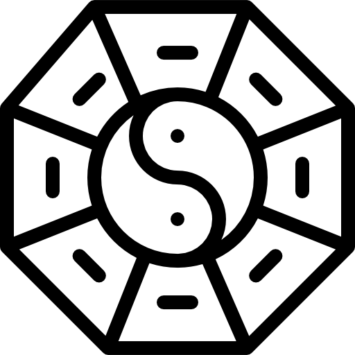 陰陽 Detailed Rounded Lineal icon