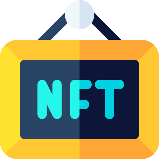 nft Basic Rounded Flat icono