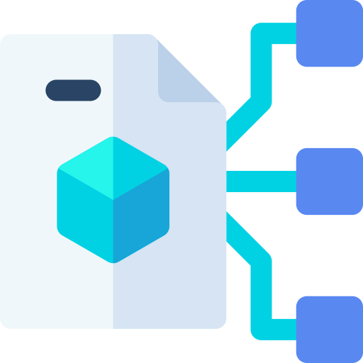 Smart contract Basic Rounded Flat icon