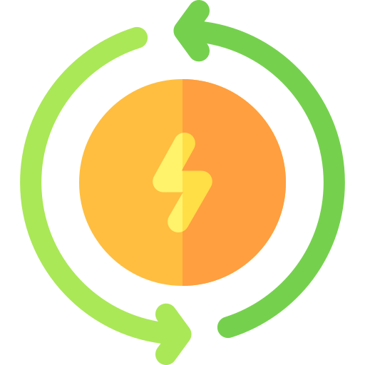 energia odnawialna Basic Rounded Flat ikona