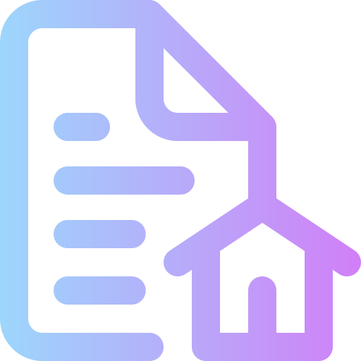 Mortgage Super Basic Rounded Gradient icon