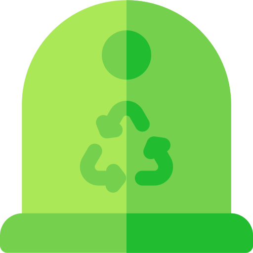 ガラス容器 Basic Rounded Flat icon