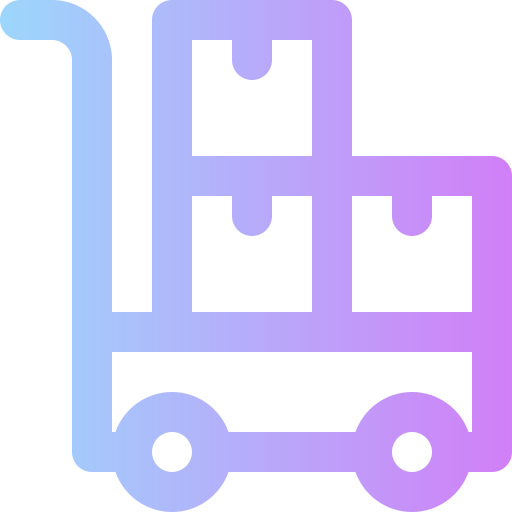 Trolley Super Basic Rounded Gradient icon