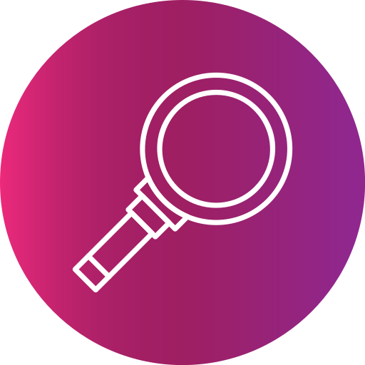 Magnifying Generic Flat Gradient icon