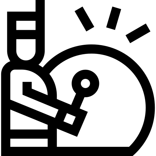 perkusista Basic Straight Lineal ikona