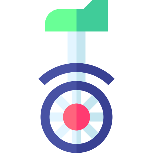 monocycle Basic Straight Flat icon