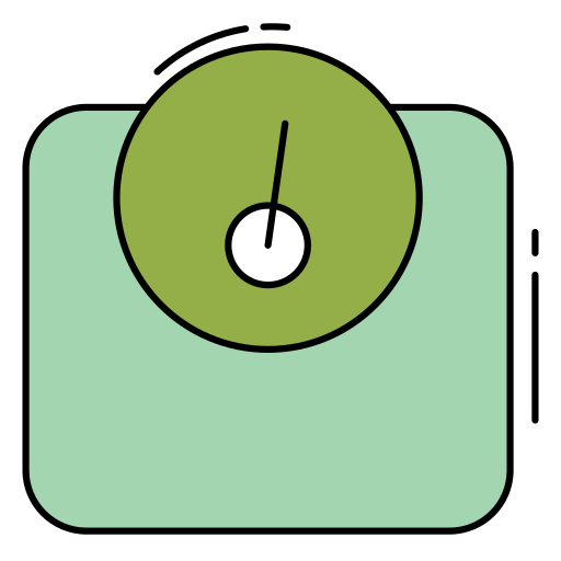 Weight management Generic Thin Outline Color icon