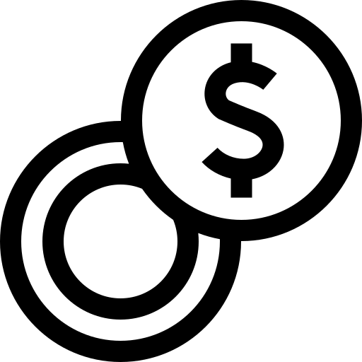 moedas Basic Straight Lineal Ícone