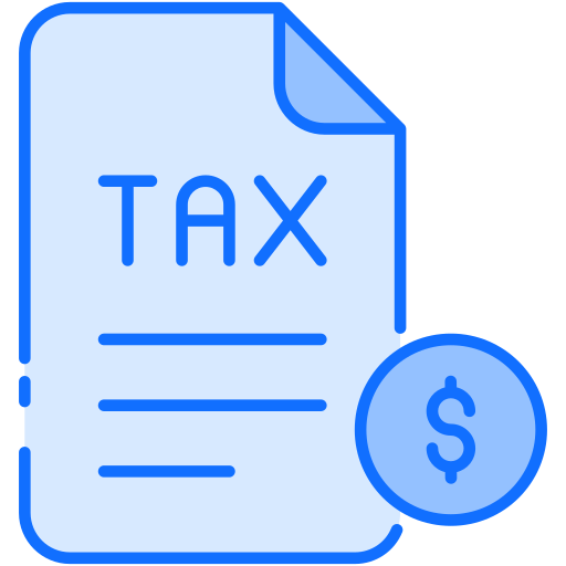 impuestos Generic Blue icono