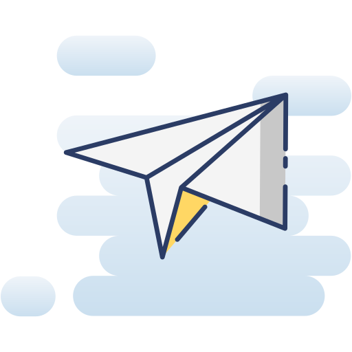 Paper plane Generic Rounded Shapes icon