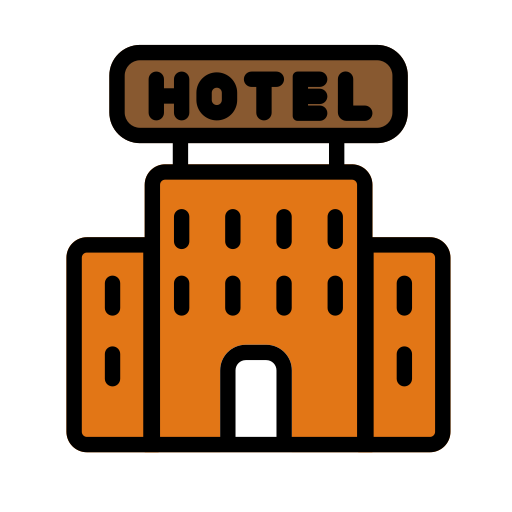 ホテル Generic Outline Color icon