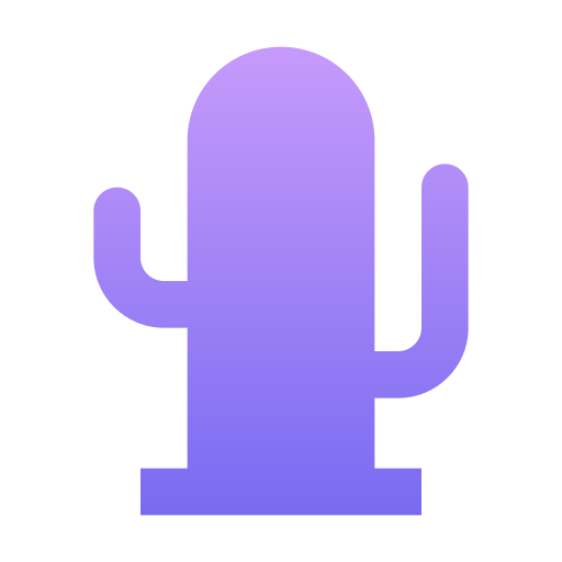 kaktus Generic Flat Gradient ikona