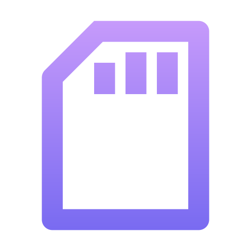 carte sd Generic Gradient Icône