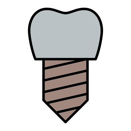 歯科インプラント Generic Outline Color icon